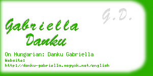 gabriella danku business card